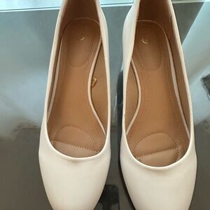 MySoft White Heeled Shoes